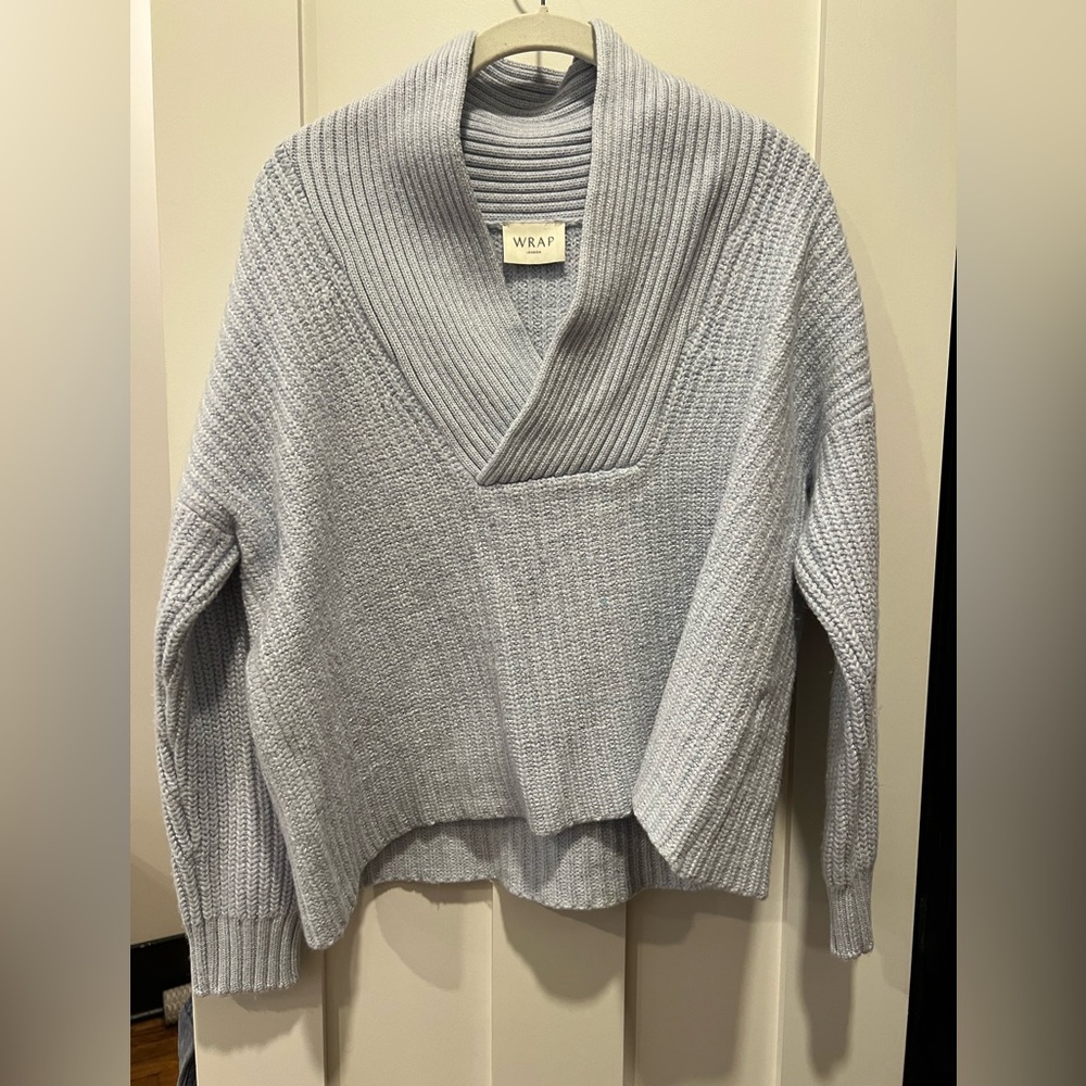 Wrap London light blue sweater